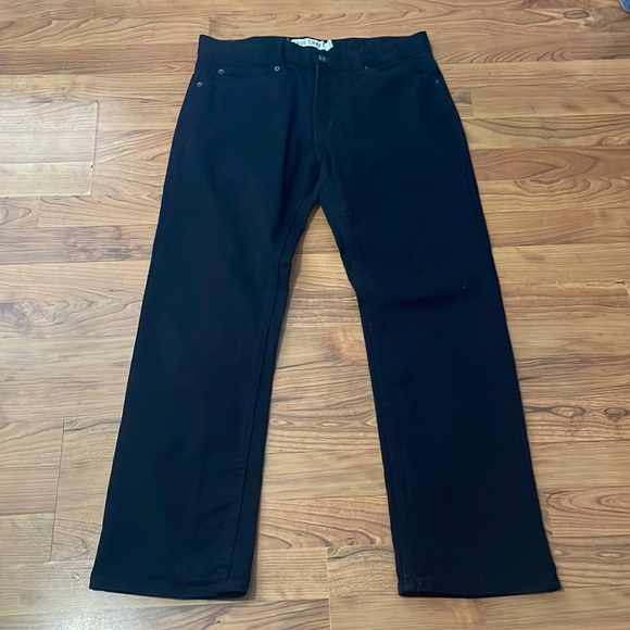 True Craft Other - True Craft Black Mens Straight Fit Jeans 34X30